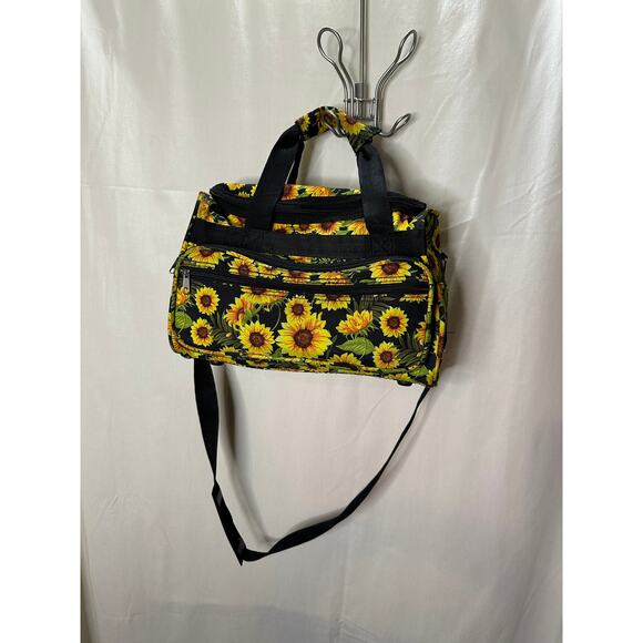 Sunflower Print Mini Tote Bag with Adjustable Strap - Picture 1 of 4